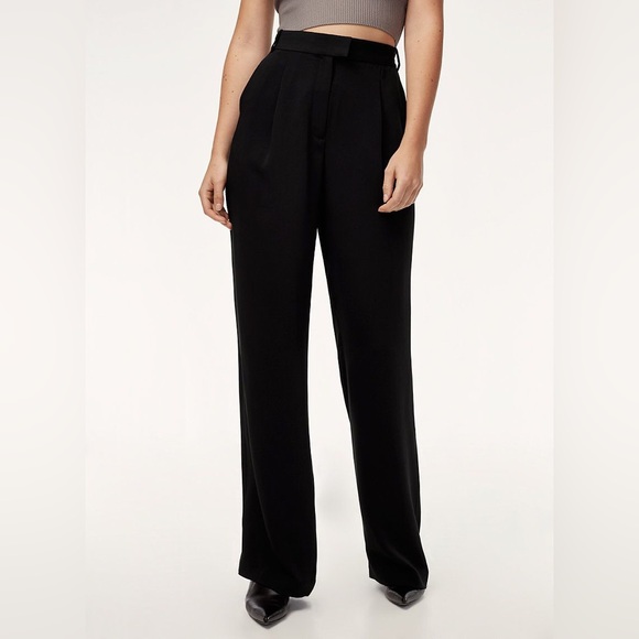 Aritzia Sadiki Pant - High Waist Wide Leg - Black 6 - Picture 4 of 4